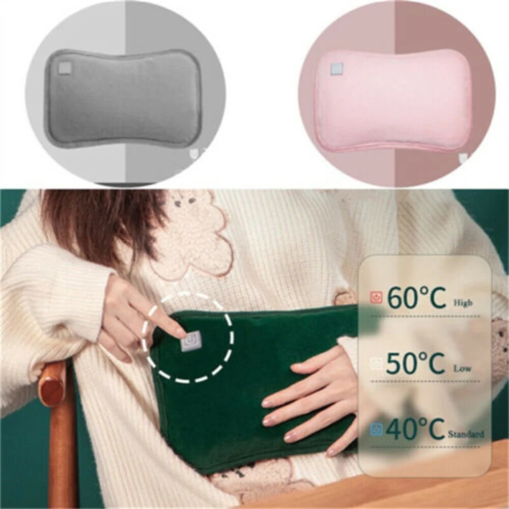 USB Charging Hand Warmer Cold-Proof Electric Heating Pad Flannel Graphene Heat Explosion-Proof Warm Bag Winter Sleeping Pillow ShopOnlyDeal