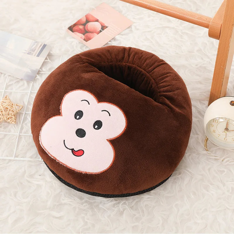 USB Electric Heater Foot Warmer Charging Power Fleece Cartoon Cat Warm Foot Cover Feet Heating Pads For Home Bedroom Sleeping Happy Healthy Sports Store