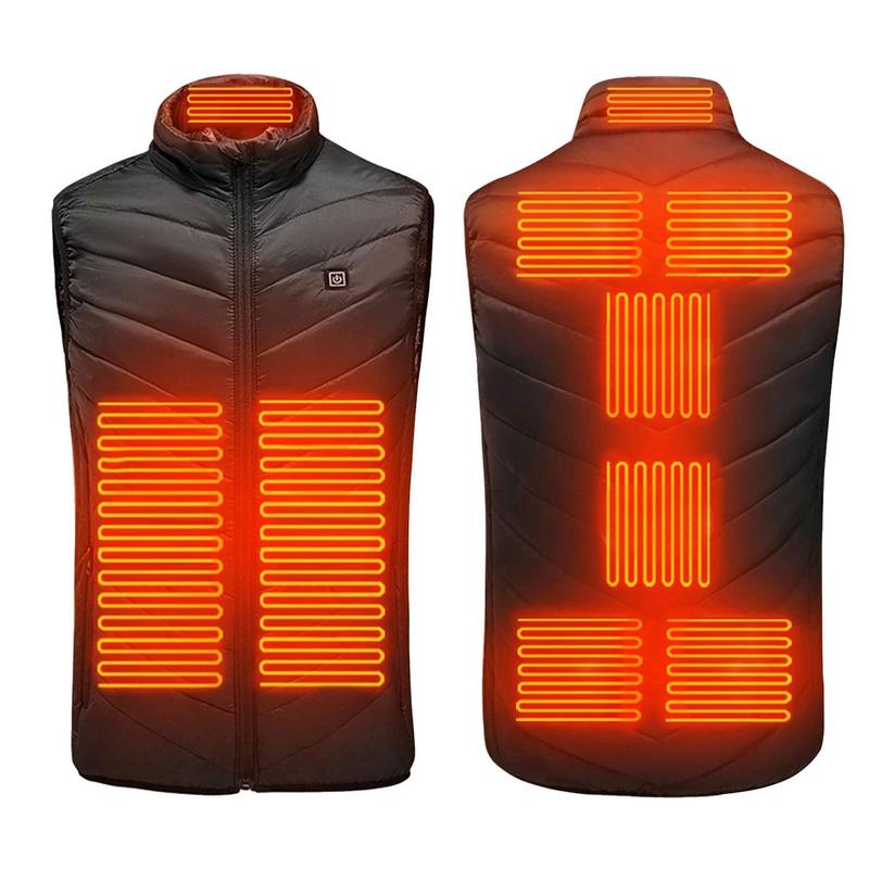 Heated Vest For Men Electric Warm Vest 3 Temperature Settings Jacket Men Winter Thermal Waistcoat For Sports Hiking Camping ShopOnlyDeal