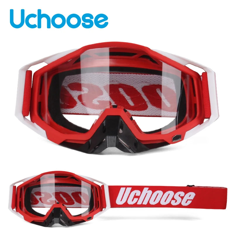 Uchoose Off-road Goggles Motocross Glasses Motorcycle Sunglasses Man MTB ATV Mask Windproof Protection Skiing Cycling Racing Gog ShopOnlyDeal