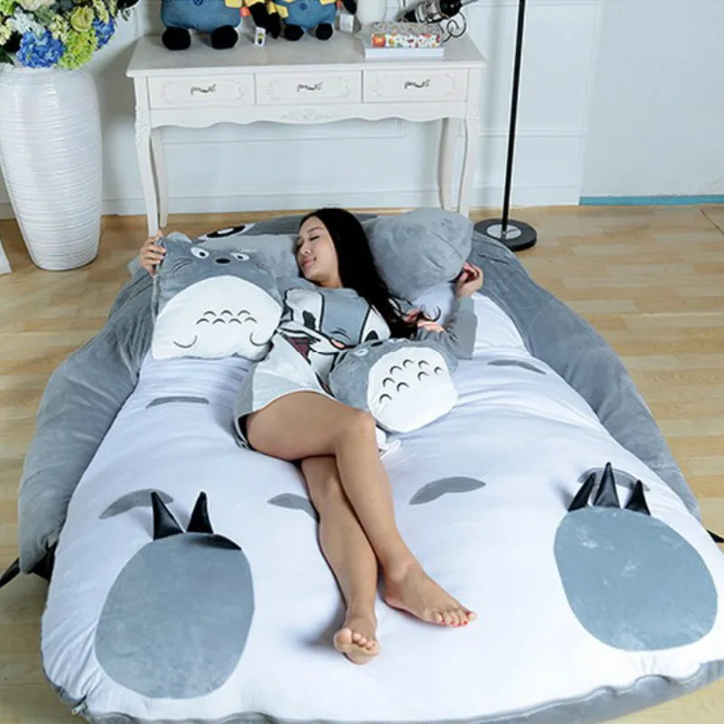 Giant Lazy Sofa Cartoon Floor Mattress for living room resting Beanbag Tatami cushion single double twin full queen size ShopOnlyDeal