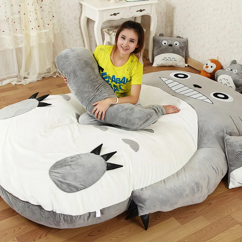 Giant Lazy Sofa Cartoon Floor Mattress for living room resting Beanbag Tatami cushion single double twin full queen size ShopOnlyDeal