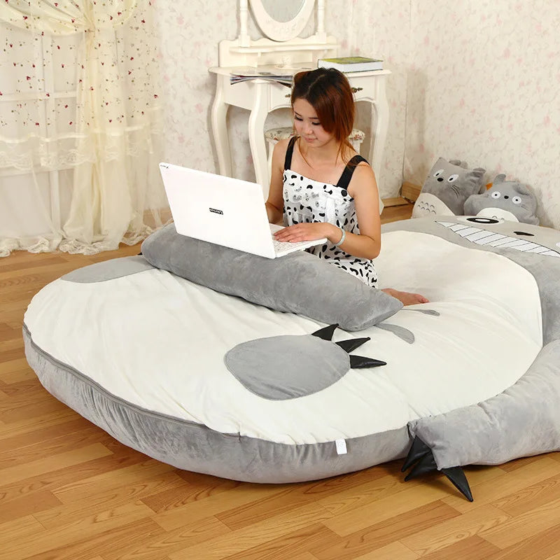 Giant Lazy Sofa Cartoon Floor Mattress for living room resting Beanbag Tatami cushion single double twin full queen size ShopOnlyDeal