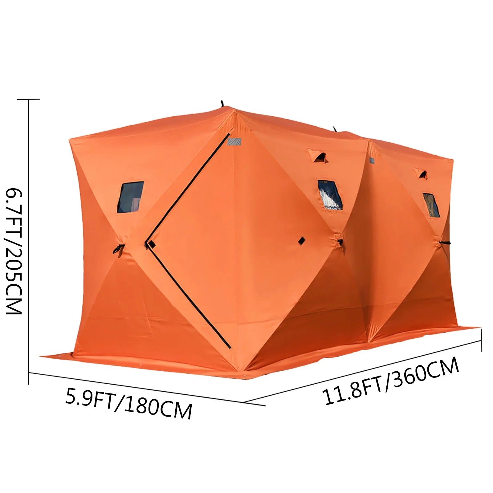 VEVOR Ice Fishing Tent Warm Winter Large Space Thick Camping Outdoor Windproof Waterproof Snow Ultralarge Fishing Camping Tent VEVOR BESTEQUIP Store