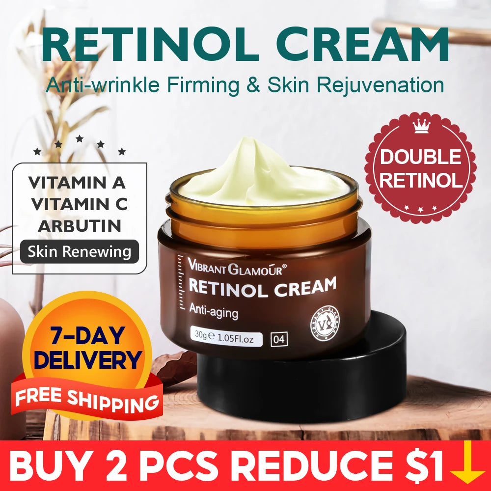 Revitalize Your Skin with Retinol Face Cream - Anti-Aging Solution for Wrinkle Removal, Firming, and Brightening ShopOnlyDeal