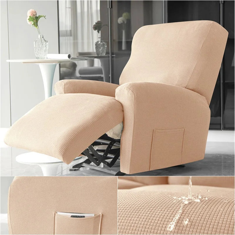 Water Repellent Recliner Sofa Covers Relax Lazy Boy Armchair Cover Polar Fleece Elastic Couch Slipcover Furniture Protector Sweet HouseC Store