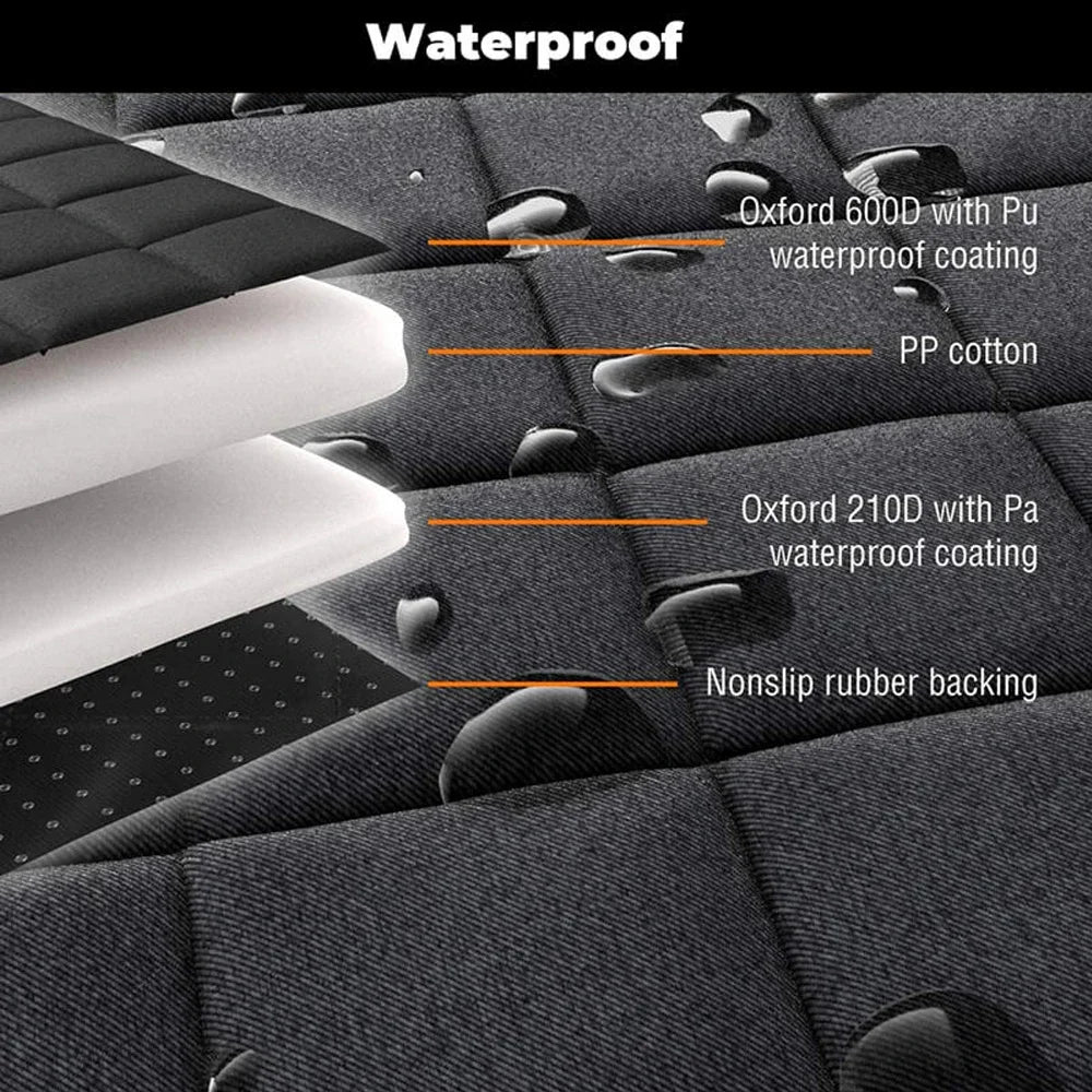 Waterproof Dog Car Seat Cover Pad Double-sided Fabric Kennel Pet Supplies Travel Car Seat Protector Anti-scratch Mat ShopOnlyDeal