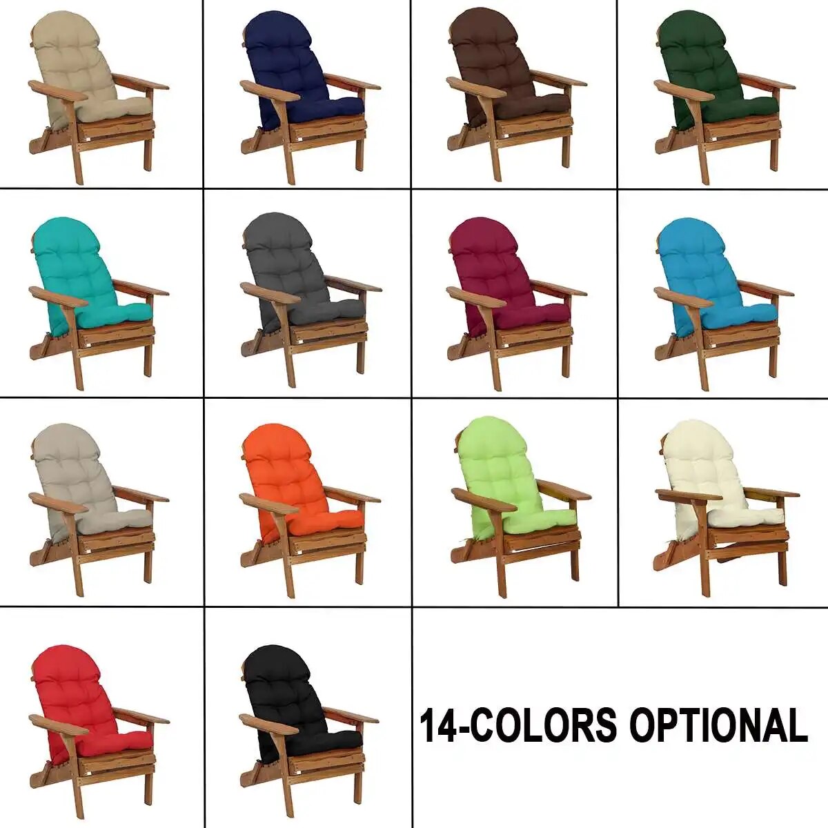 Waterproof Seat Back Cushion Pad With Ties Rocking Chair Cushions Pillow Soft Home Garden Patio Outdoor Cushions Pads Mat ShopOnlyDeal