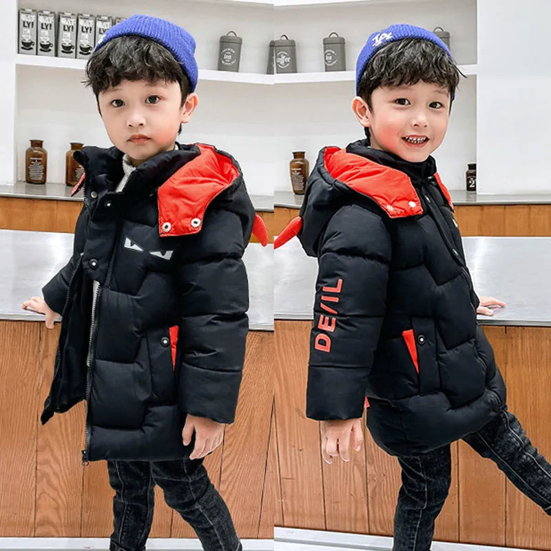 Kids Jacket Coat Clothes Girls Winter Baby Outerwear Jacket Autumn Boys Down Jackets Hooded Outerwear Children Cartoon Warm Jacket ShopOnlyDeal