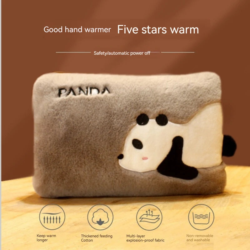 Winter Cartoon Explosion-proof Hot Water Bag Rechargeable Student Hand Warming Treasure Plush Warm Water Bag Warm Baby Girl Wate ShopOnlyDeal