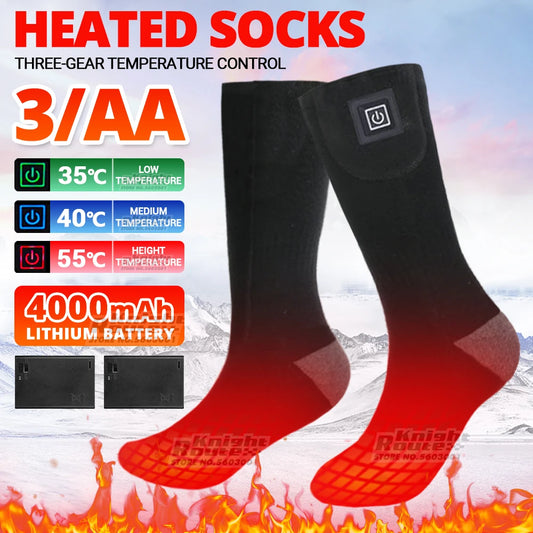 Winter Heated Socks Thermal Socks Men's Women's Heating Foot Warmer Electric Socks Warm Socks Cycling Heated Socks Ski Trekking ShopOnlyDeal