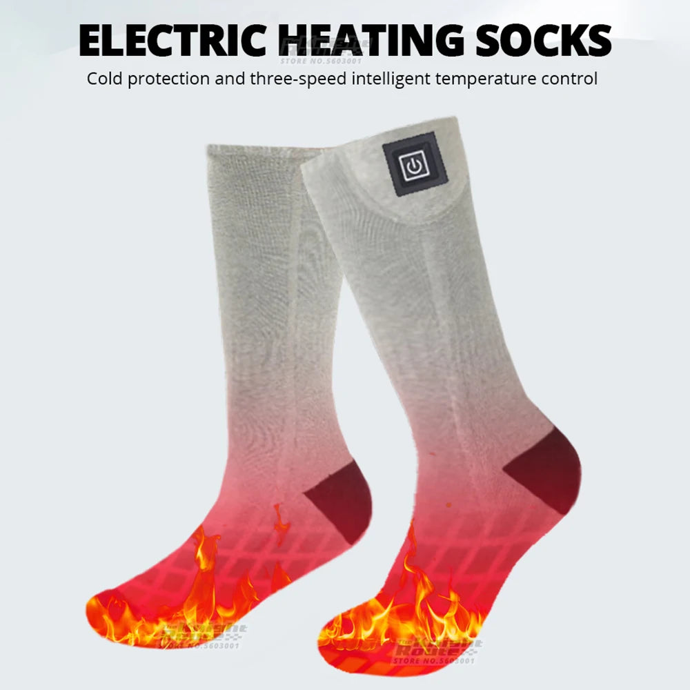 Winter Heated Socks Thermal Socks Men's Women's Heating Foot Warmer Electric Socks Warm Socks Cycling Heated Socks Ski Trekking ShopOnlyDeal