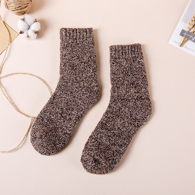 Winter Mens Merino Wool Socks Super Thick Warm High Quality Harajuku Retro Snow Casual Antifreeze Cashmere Socks Men 3 Pair ShopOnlyDeal