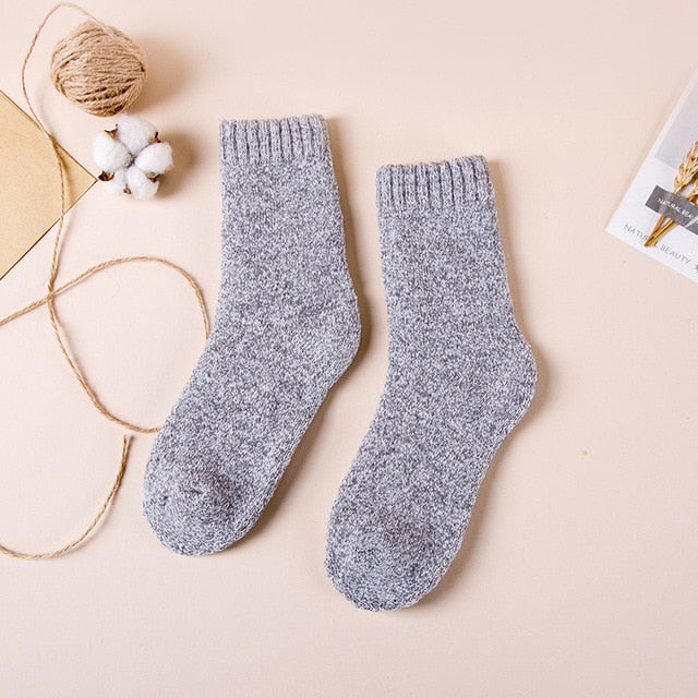 Winter Mens Merino Wool Socks Super Thick Warm High Quality Harajuku Retro Snow Casual Antifreeze Cashmere Socks Men 3 Pair ShopOnlyDeal