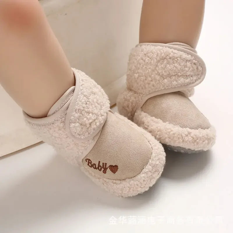 Winter Warm Toddler Crib Snow Boots Soft Comfortable Infant Girls Boys Anti-Slip Sock Shoes Home Slippers Newborn Baby Shoes ShopOnlyDeal