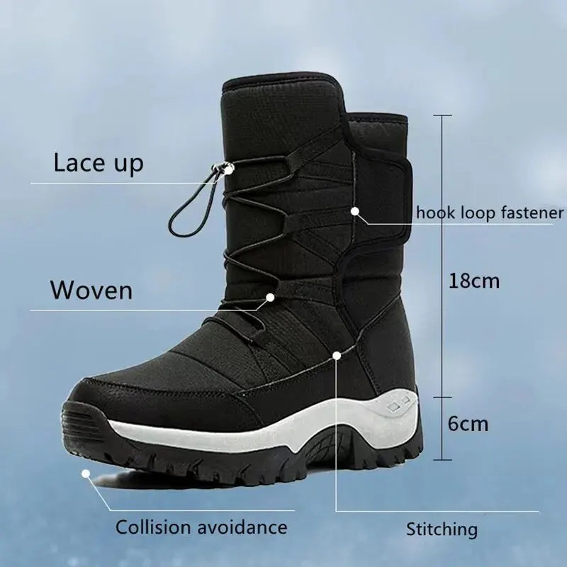 Winter Women Snow Boot Plush Fashion Ankle Boots High Top Waterproof Warm Fur Boots Platform ShopOnlyDeal