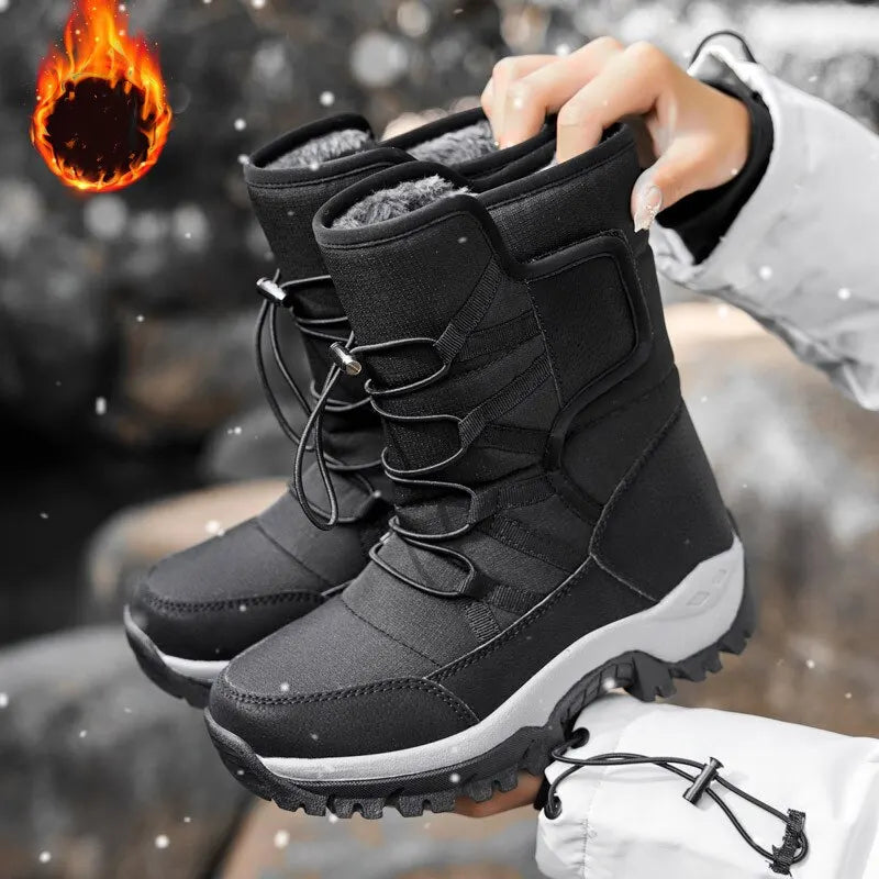 Winter Women Snow Boot Plush Fashion Ankle Boots High Top Waterproof Warm Fur Boots Platform ShopOnlyDeal