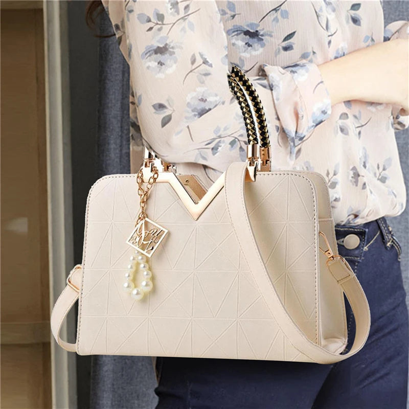 Women Handbag Patchwork Shoulder Messenger Office Work PU Leather Female Bag Ladies Luxury Handbag Fashion Elegant Shoulder Bag ShopOnlyDeal