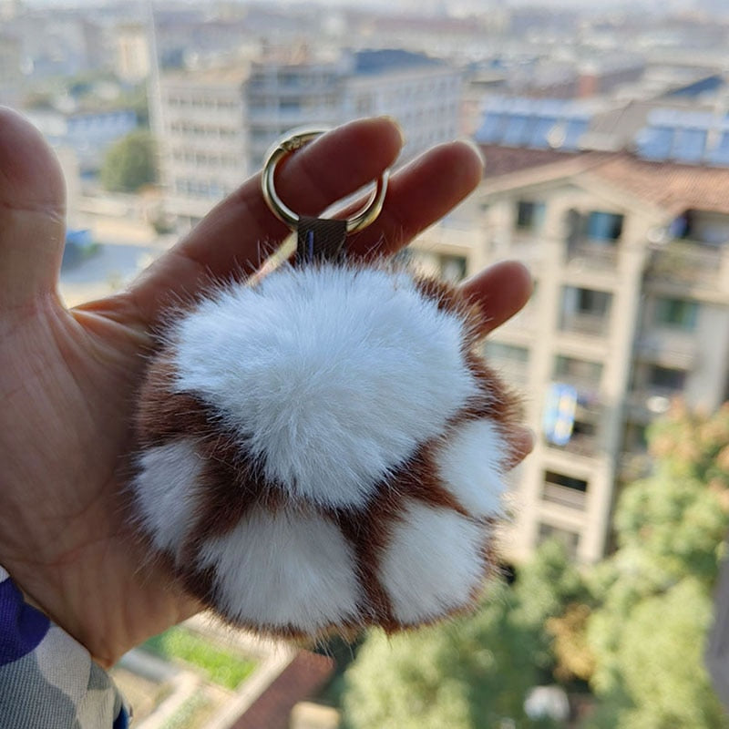 Cute Bear Paw Keychain Women New Cat Claw Faux Fur Key Chain Charm Fashion Plush Bear paw Car Keychain Bag Pendant Party Gift Jewelry ShopOnlyDeal