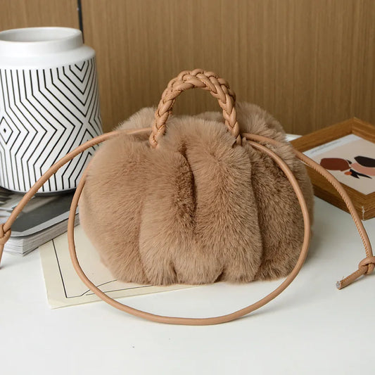 Fluffy Shoulder Crossbody Plush Bag Woman Winter Fluffy Clutch Bag ShopOnlyDeal