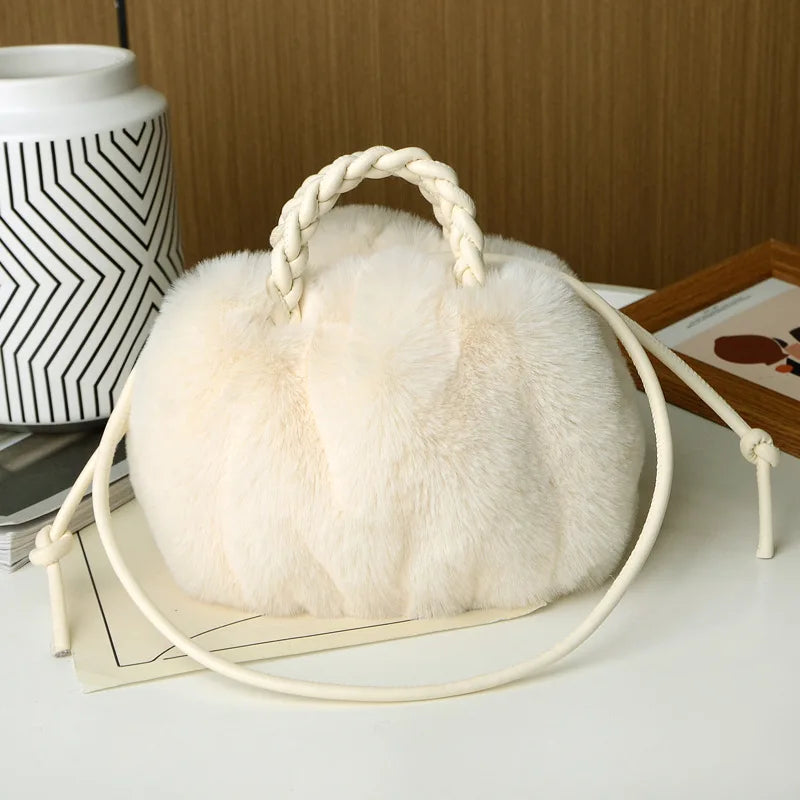 Fluffy Shoulder Crossbody Plush Bag Woman Winter Fluffy Clutch Bag ShopOnlyDeal