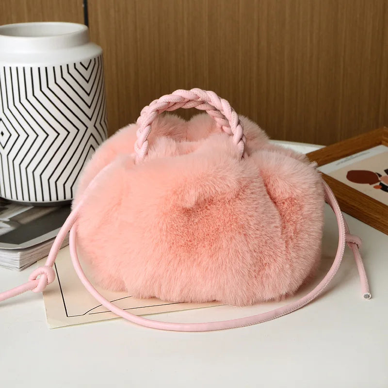 Fluffy Shoulder Crossbody Plush Bag Woman Winter Fluffy Clutch Bag ShopOnlyDeal