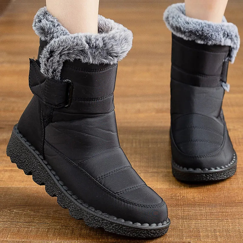 Women's Boots 2023 New Winter Shoes For Women Heeled Winter Boots Waterproof Snow Boots Elegant Warm Fur Winter Footwear Female Ali top1 Store