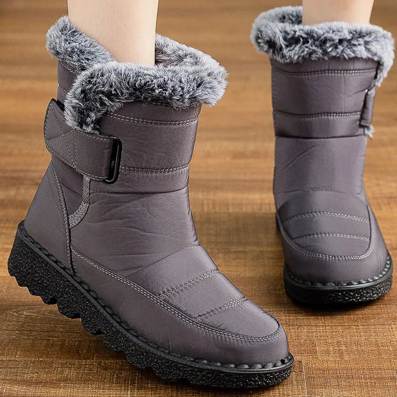 Women's Boots 2023 New Winter Shoes For Women Heeled Winter Boots Waterproof Snow Boots Elegant Warm Fur Winter Footwear Female Ali top1 Store