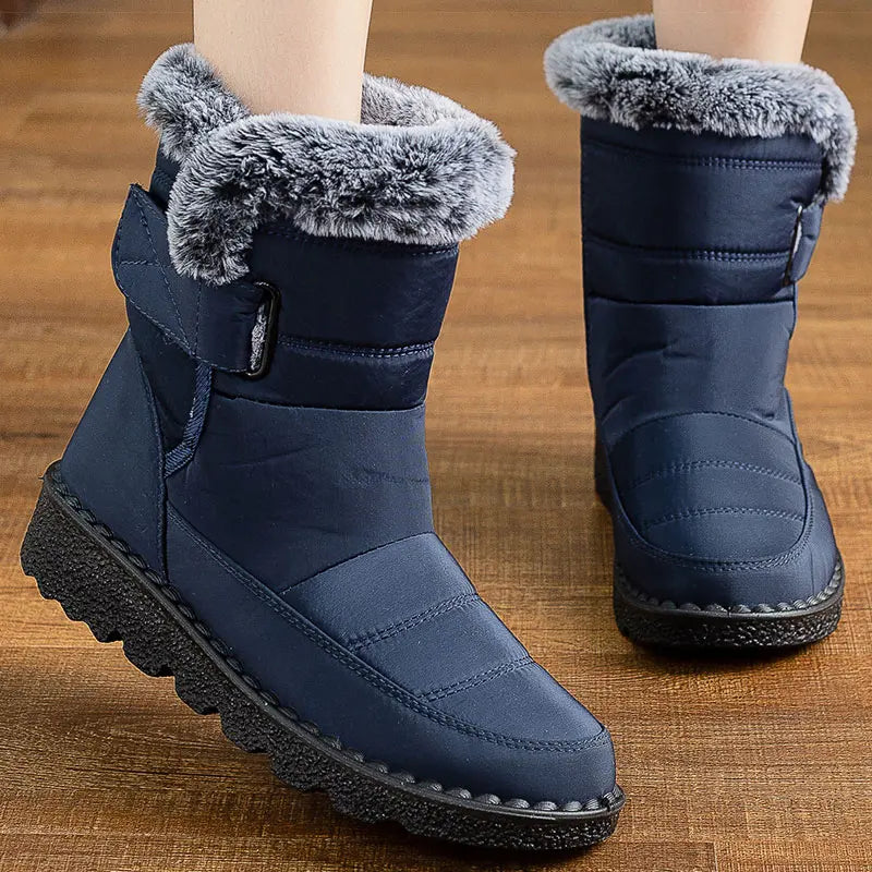 Women's Boots 2023 New Winter Shoes For Women Heeled Winter Boots Waterproof Snow Boots Elegant Warm Fur Winter Footwear Female Ali top1 Store