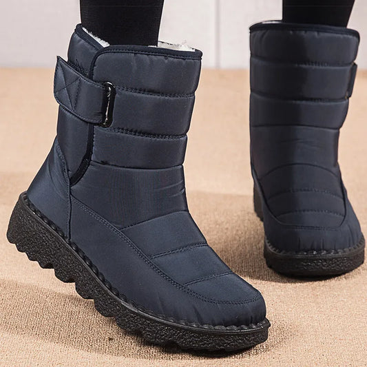 Women's Boots Lightweight Snow Boots For Winter Shoes Women Heeled Elegant Winter Boots Fur Platform Female Winter Footwear Old friend Store