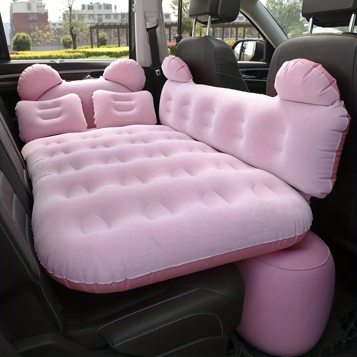 Pink Car Mattress Upgrade Your Camping & Outdoor Adventures With The Panda Air Mattress Car Bed! - Temu ShopOnlyDeal