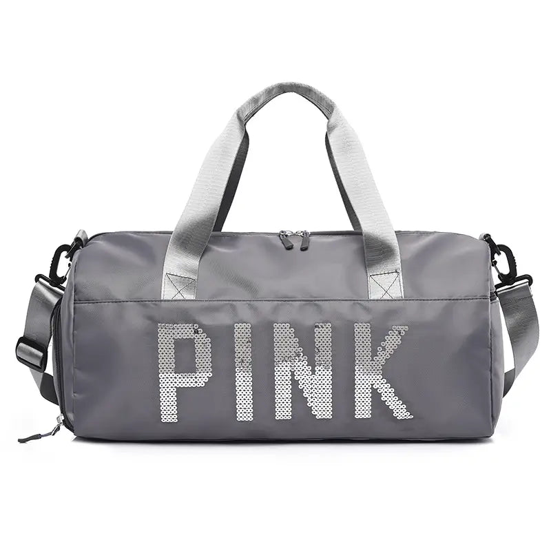 Pink Duffle Bag Large Capacity Travel Storage Bag Portable Duffel Bag Casual Sports Bag With Shoes Compartment | Free Shipping For New Users | Temu ShopOnlyDeal