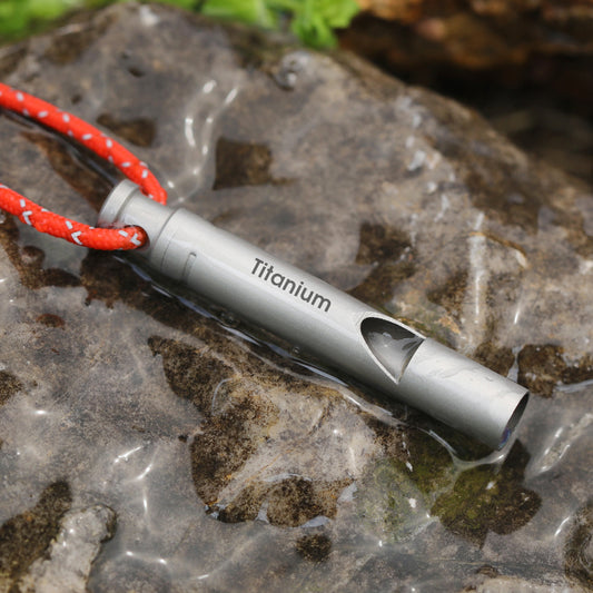 Lightweight Portable Outdoor Pure Titanium Survival Whistle ShopOnlyDeal