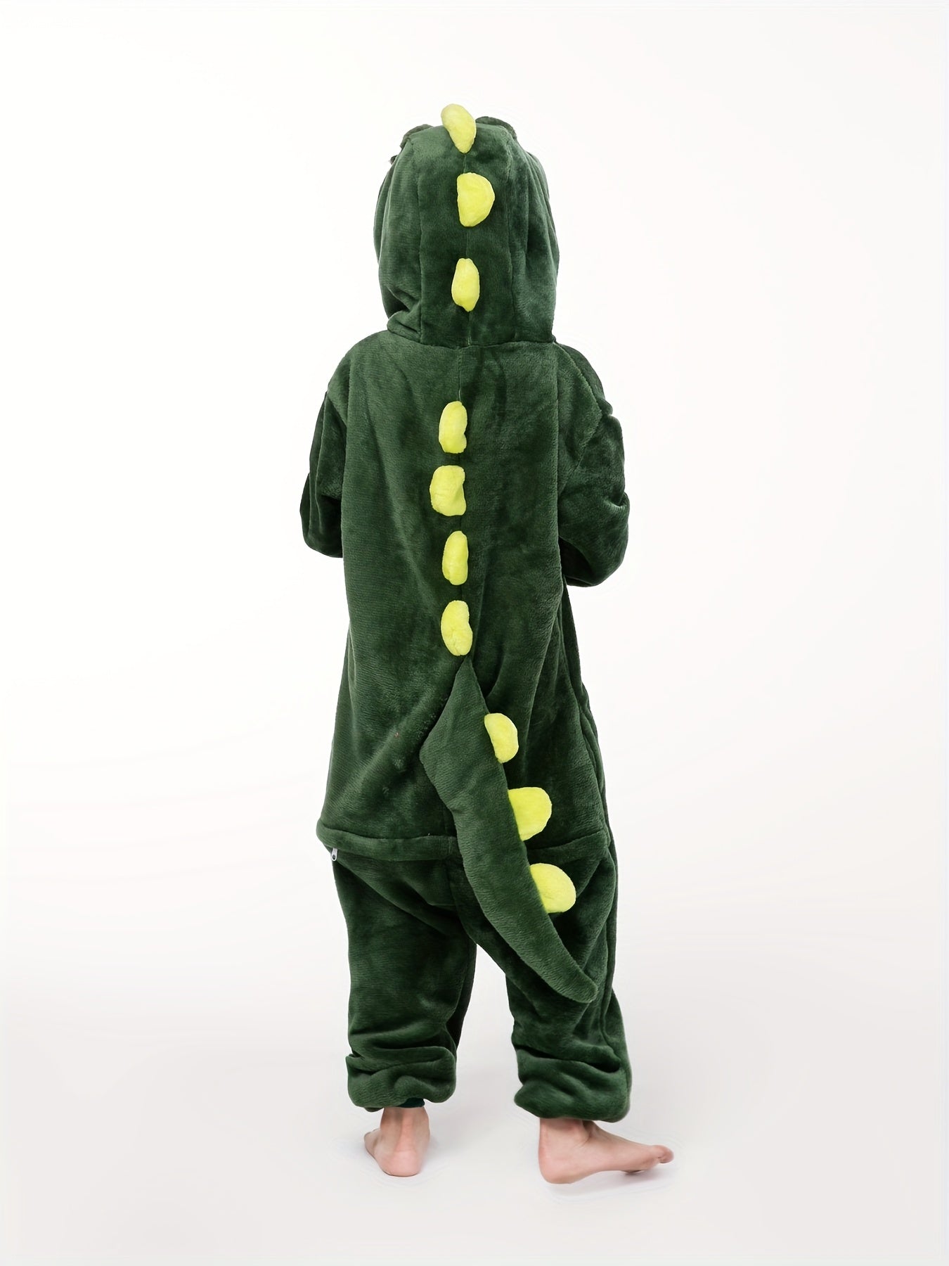 Dino Costume Kid's Dinosaur Cosplay Hooded Rompers, Zip Up Flannel Jumpsuit, Dress Up Outfits For Boys & Girls - Temu ShopOnlyDeal