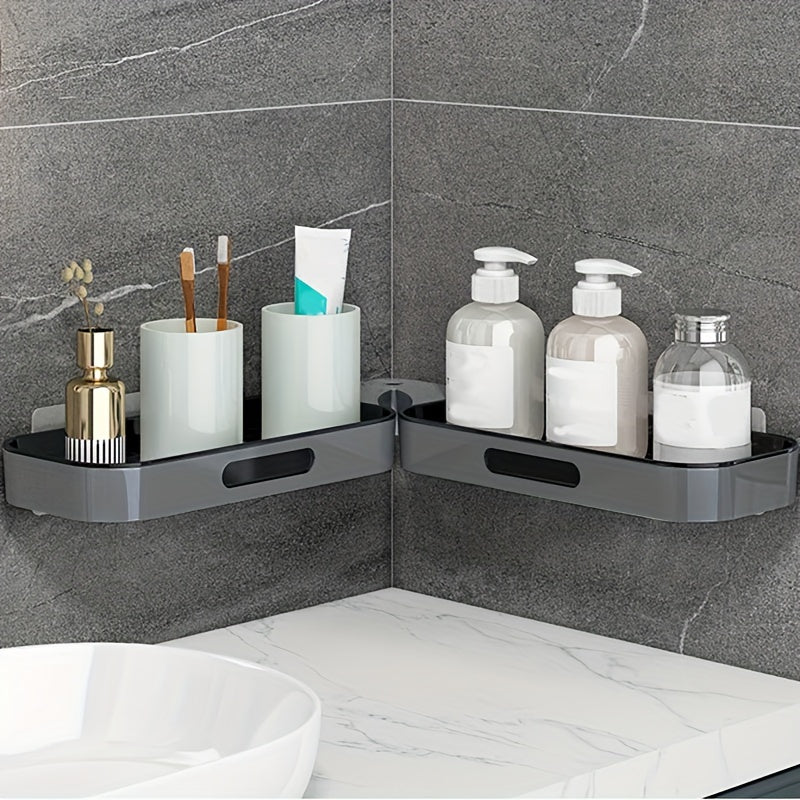 Maximize Your Bathroom Storage with This Wall-Mounted Plastic Shelf Rack! ShopOnlyDeal