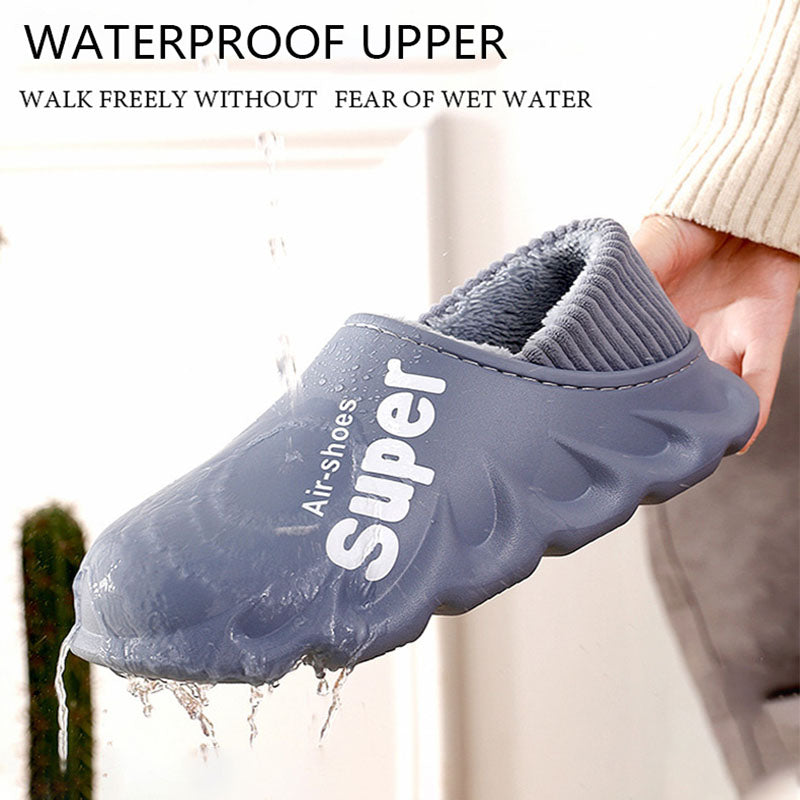 Home Slippers EVA Waterproof Warm Plush Indoor Shoes Couple Couple Shoes ShopOnlyDeal