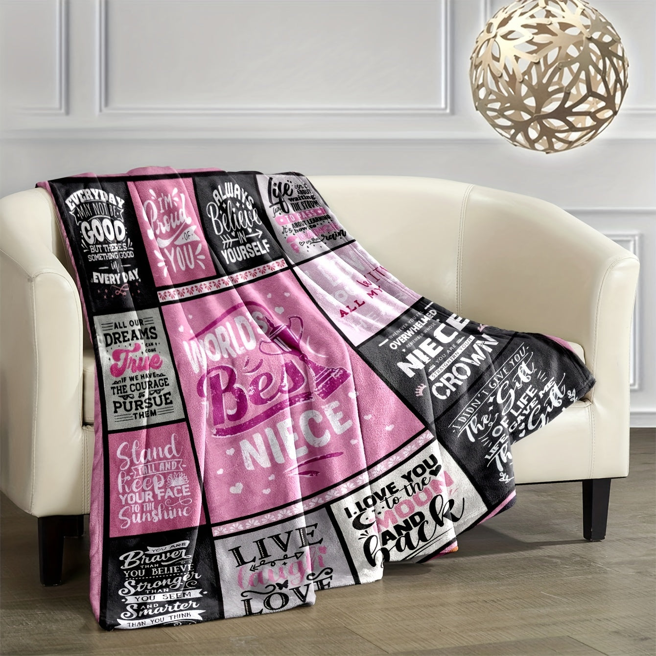 Blanket Gift For Niece, Multi-purpose Printing Blanket For Outdoor Beach Camping Sofa Pet Office Flannel Blanket, Throw Blanket Living Room Decoration Flannel Holiday Blanket For All Season - Temu ShopOnlyDeal