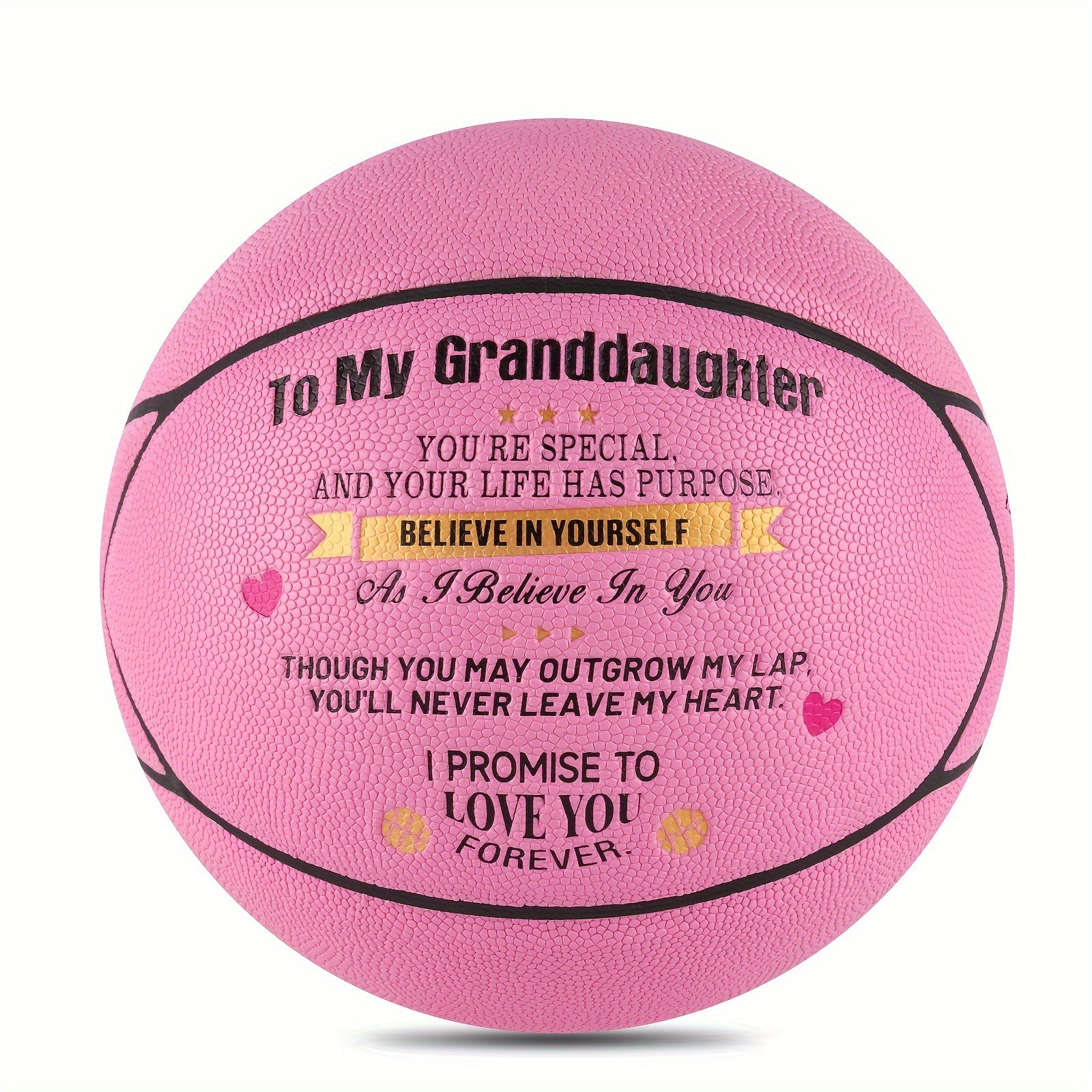 To My Granddaughter Christmas Basketball Gift - Engraved Leather Basketball Gifts For Birthday Graduation Christmas - Size 7 (with Pump) - Temu ShopOnlyDeal