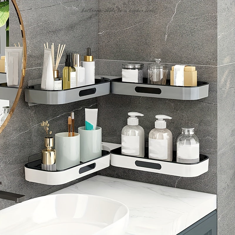 Maximize Your Bathroom Storage with This Wall-Mounted Plastic Shelf Rack! ShopOnlyDeal