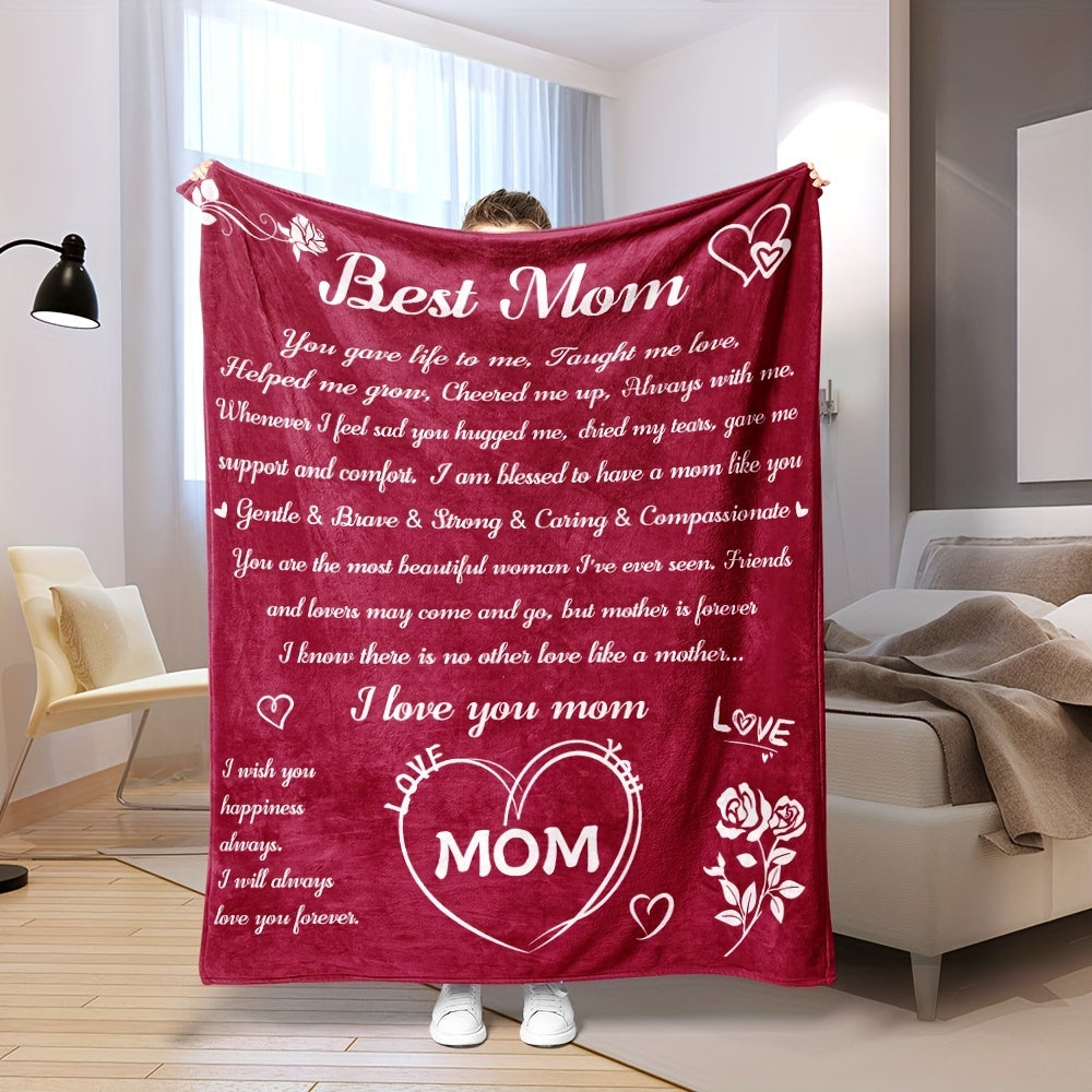 To My Mom Blanket - Flannel Blanket Gift Hd - Digital Printing  - Blanket Warm Cozy Soft Throw Blanket For Couch Bed Sofa - Home & Kitchen - Temu ShopOnlyDeal