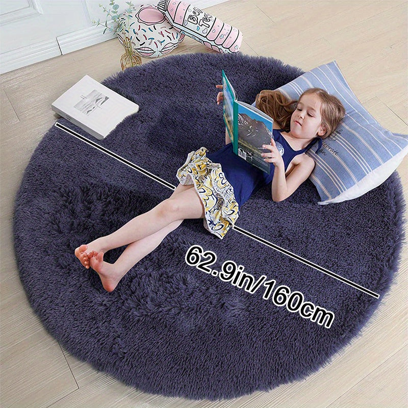 Warm Soft And Fluffy Shaggy Rug - Non-slip And Waterproof - Perfect For Living Room, Bedroom, Nursery, Game Room, Dormitory, Carpet - Teenage Room Decoration And Room Decor (4'x4') - Temu ShopOnlyDeal