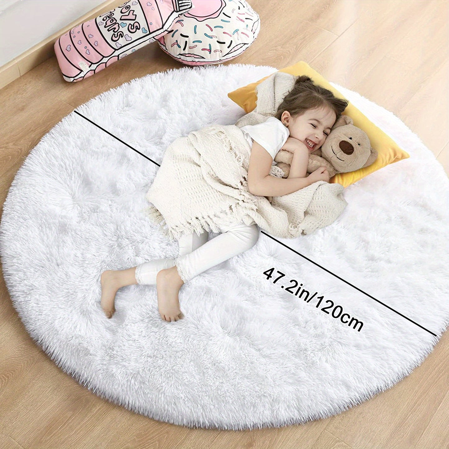 Soft And Fluffy Shaggy Rug - Non-slip And Waterproof - Perfect For Living Room, Bedroom, Nursery, Game Room, Dormitory, Carpet - Teenage Room Decoration And Room Decor (4'x4') - Temu ShopOnlyDeal