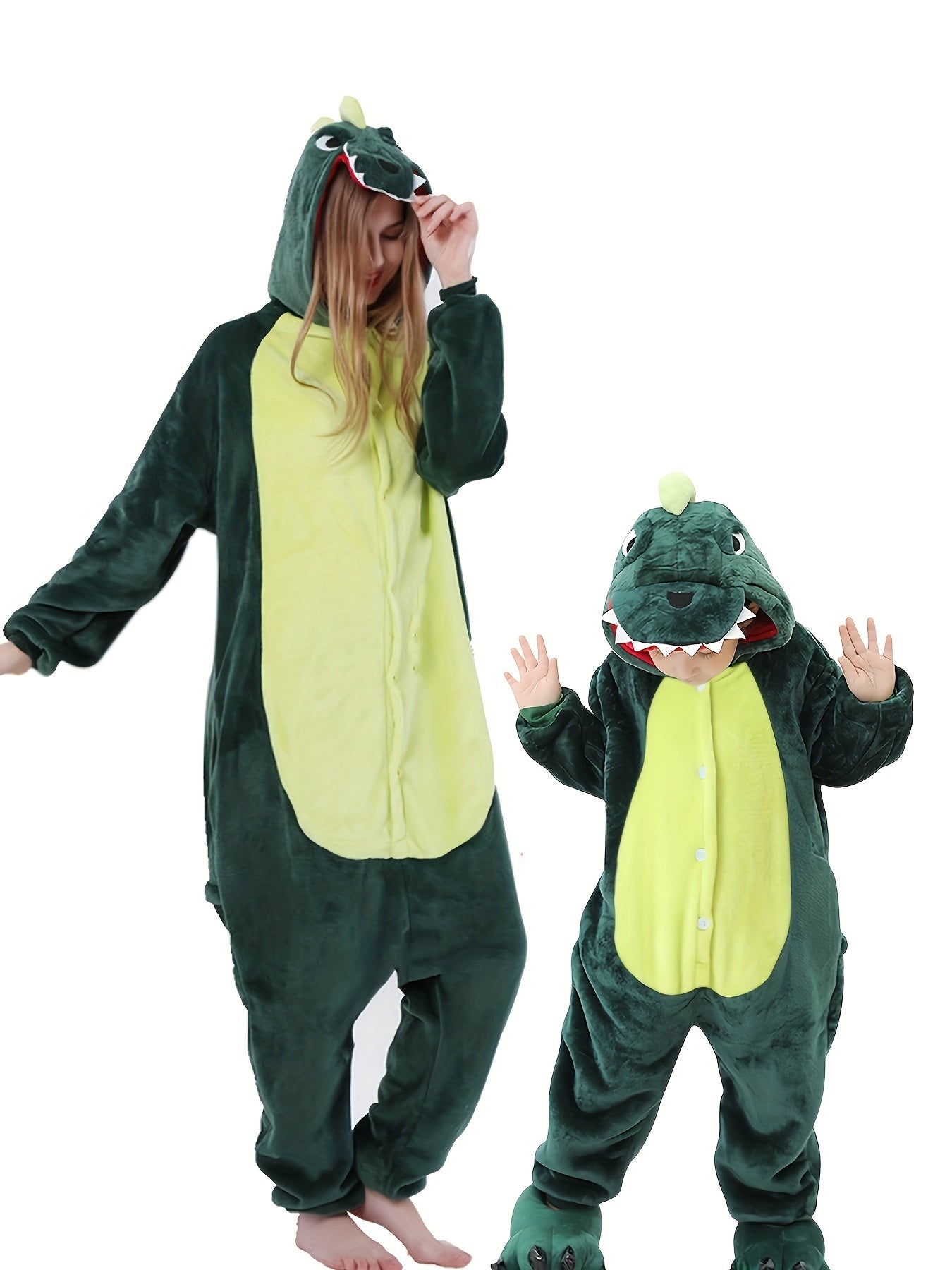 Dino Costume Kid's Dinosaur Cosplay Hooded Rompers, Zip Up Flannel Jumpsuit, Dress Up Outfits For Boys & Girls - Temu ShopOnlyDeal