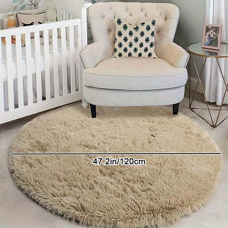 Warm Soft And Fluffy Shaggy Rug - Non-slip And Waterproof - Perfect For Living Room, Bedroom, Nursery, Game Room, Dormitory, Carpet - Teenage Room Decoration And Room Decor (4'x4') - Temu ShopOnlyDeal