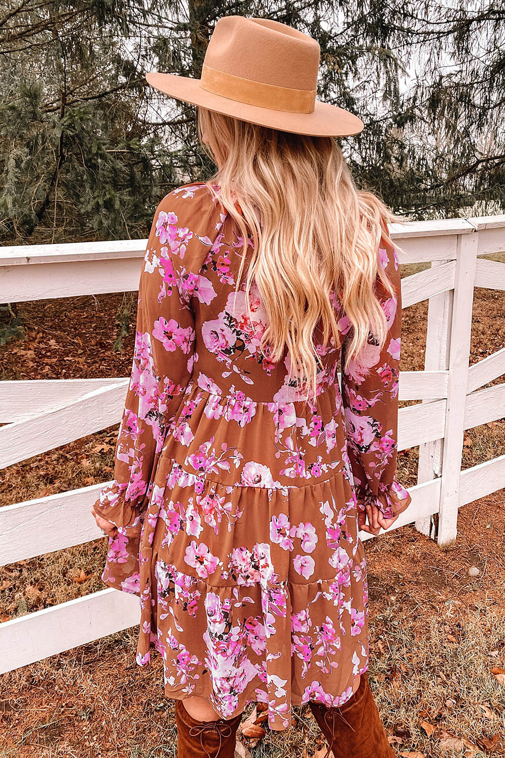 Effortlessly Elegant: Floral Flounce Sleeve Tiered Dress for Every Occasion 🌸 ShopOnlyDeal