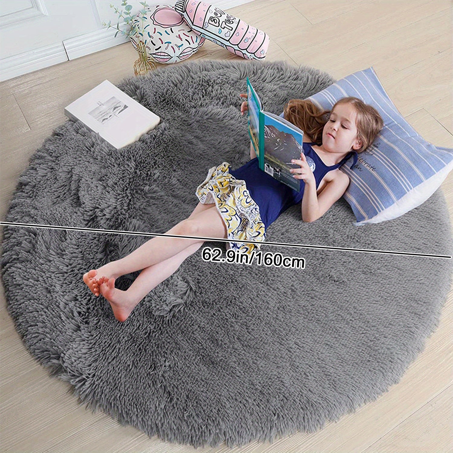 Warm Soft And Fluffy Shaggy Rug - Non-slip And Waterproof - Perfect For Living Room, Bedroom, Nursery, Game Room, Dormitory, Carpet - Teenage Room Decoration And Room Decor (4'x4') - Temu ShopOnlyDeal