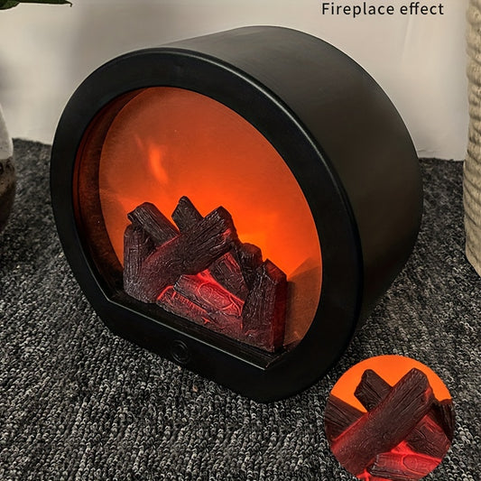 Fired Fireplace Wind Lamp Intelligent Touch Switch Simulation Of Charcoal Ornaments(excluding Batteries) - Temu ShopOnlyDeal