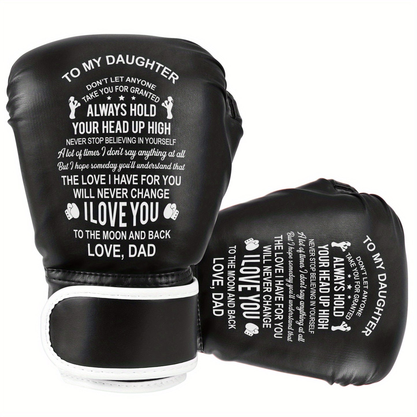 To My Daughter Engraved Boxing Gloves For Daughter, Boxing Training Gloves, Kickboxing Gloves, Fighting Gloves For Daughter, Best Birthday, Graduation, Christmas Gifts For Daughters From Mom And Dad! - Temu ShopOnlyDeal