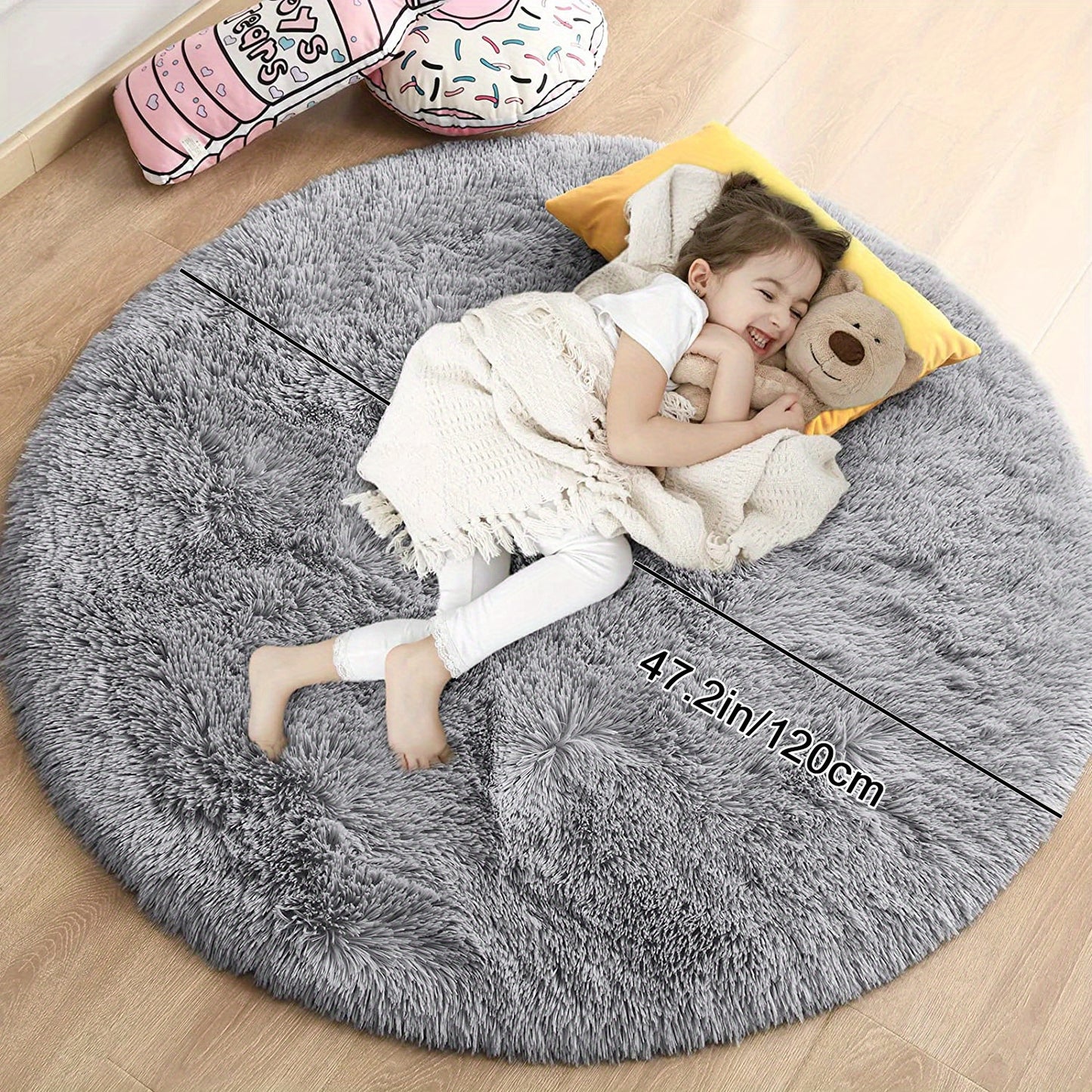 Soft And Fluffy Shaggy Rug - Non-slip And Waterproof - Perfect For Living Room, Bedroom, Nursery, Game Room, Dormitory, Carpet - Teenage Room Decoration And Room Decor (4'x4') - Temu ShopOnlyDeal