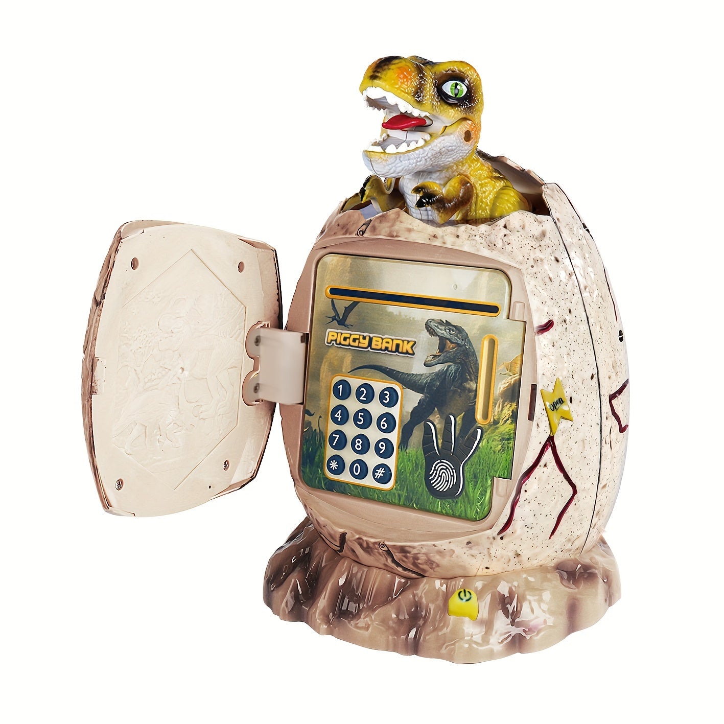 Dinosaur Bank,you Need To Purchase 3*aa Batteries To Use,with Lights And Music,setting Passwords For Greater Security,initial Password 0000,equipped With A Screwdriver,it's A Good Gift,kids Toys ShopOnlyDeal